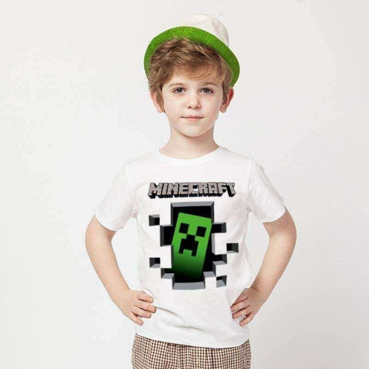 Tshirthane Minecraft Baskılı Çocuk Tshirt