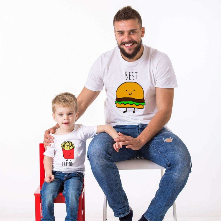 Best Friends Baba Oğul Kombini Tshirt Giyim