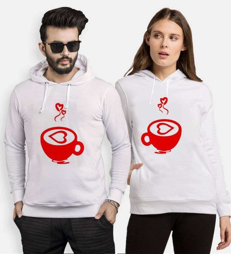 Tshirthane Sıcacık Aşk Sevgili Kombinleri Kapüşonlu Kombini