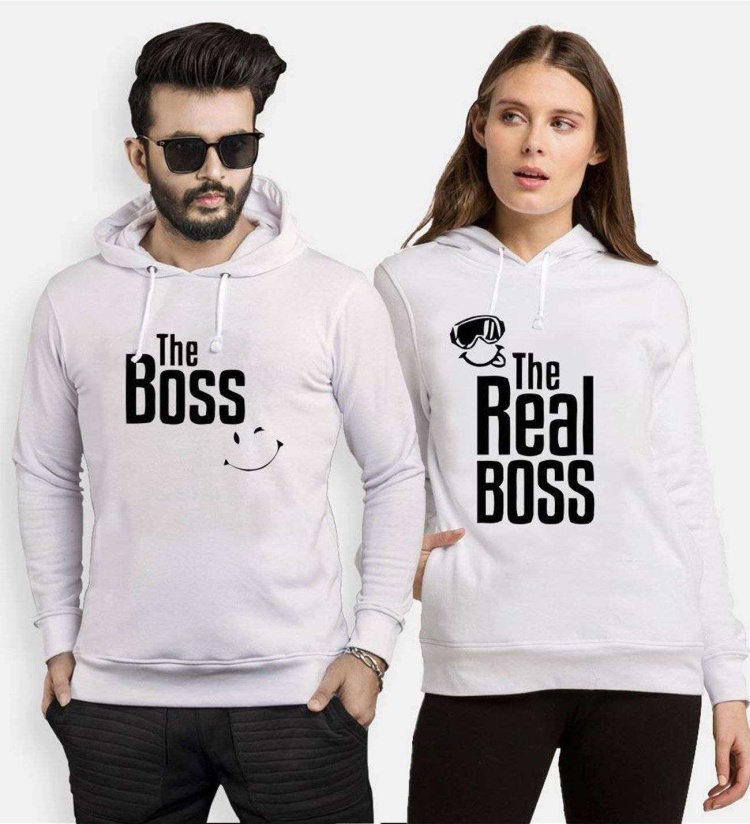 Tshirthane The Boss The Realboss Sevgili Kombinleri Kapüşonlu Kombini