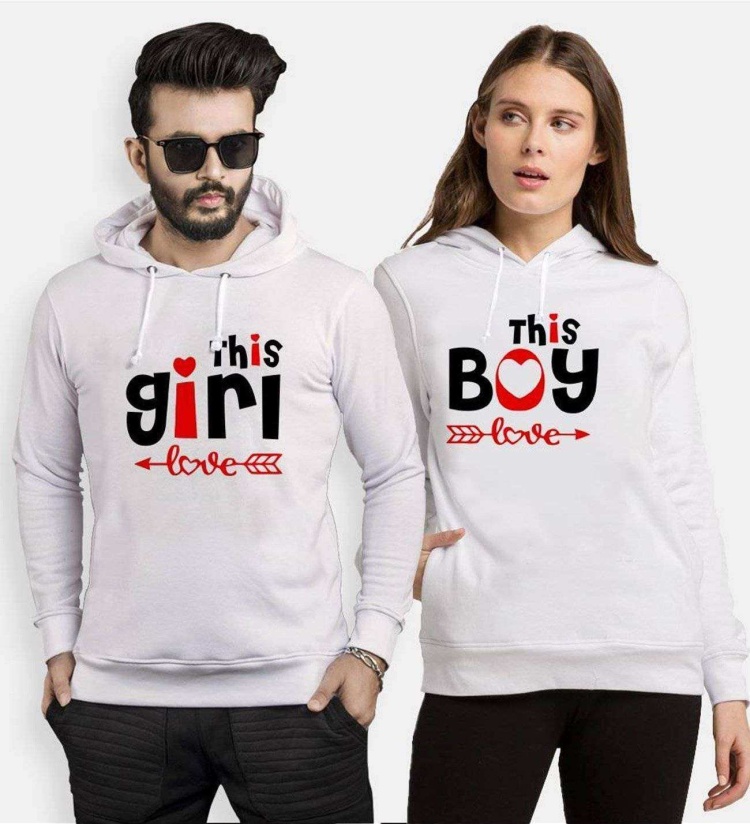 Tshirthane This İs Love Sevgili Kombinleri Kapüşonlu Kombini