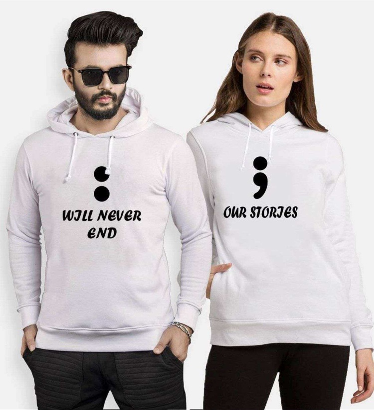Tshirthane Will Never End Our Storjes Sevgili Kombinleri Kapüşonlu Kombini