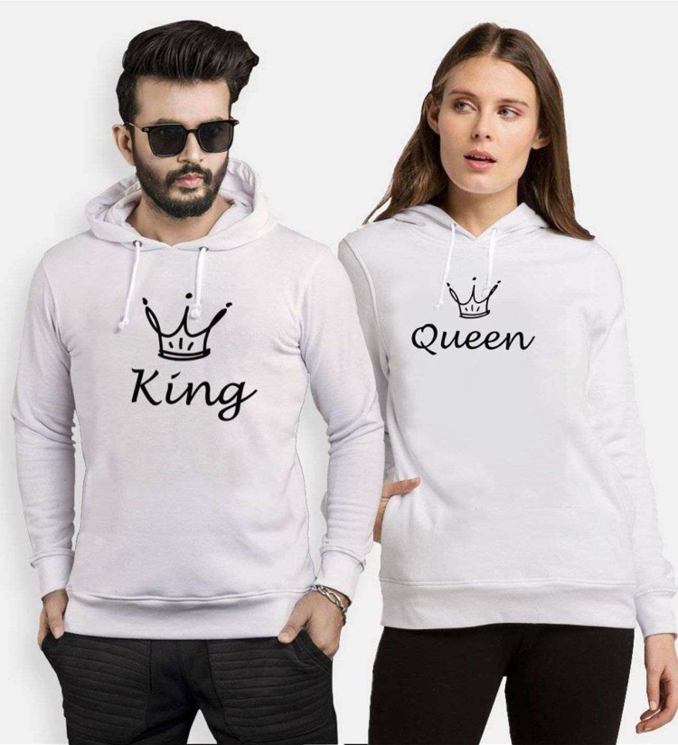 Tshirthane King Queen Sevgili Kombinleri Kapüşonlu Kombini