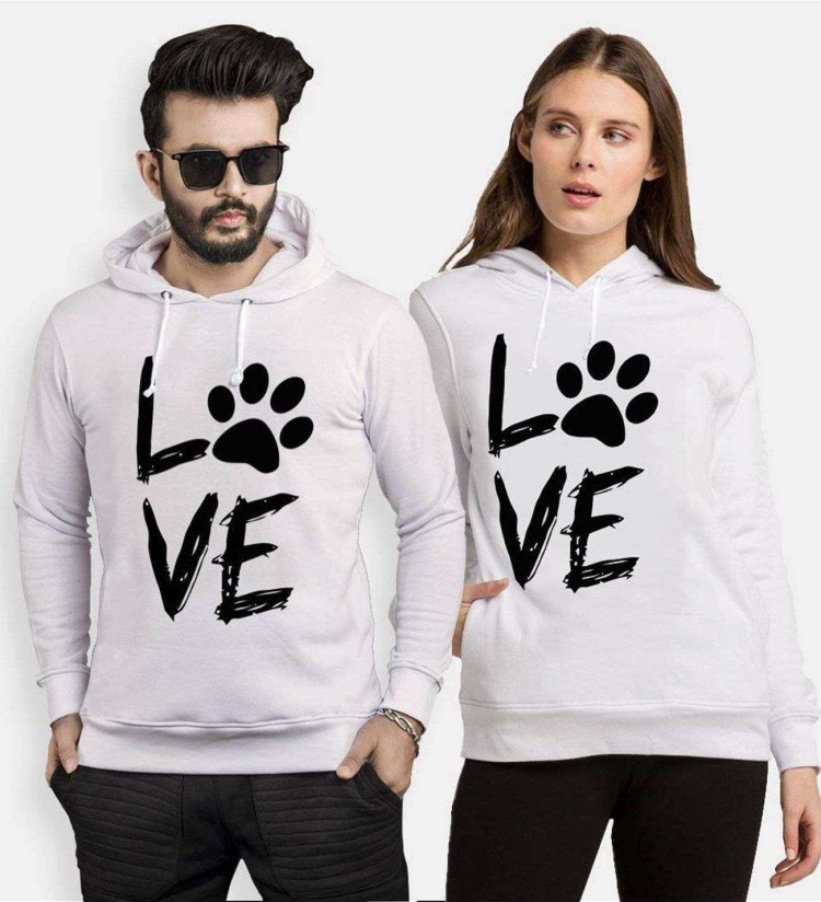 Tshirthane Love Pati Sevgili Kombinleri Kapüşonlu Kombini