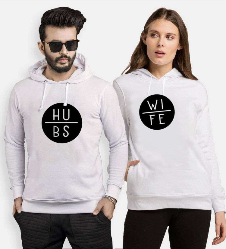 Tshirthane Wife Hubs  Sevgili Kombinleri Kapüşonlu Kombini