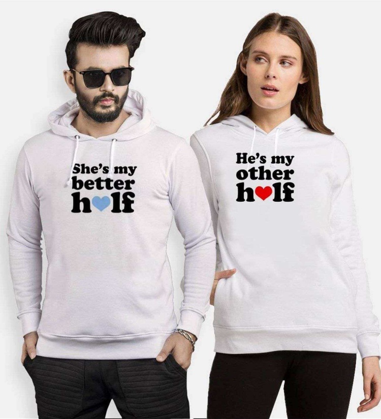 Tshirthane Better Other Half Sevgili Kombinleri Kapüşonlu Kombini