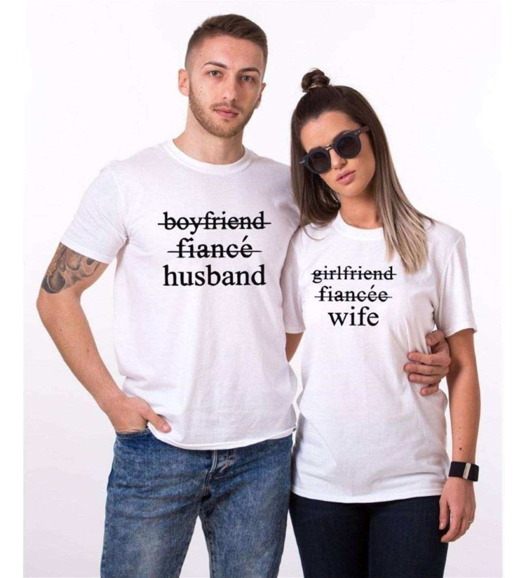 Tshirthane Husband Wife Sevgili Kombinleri Tshirt Kombini
