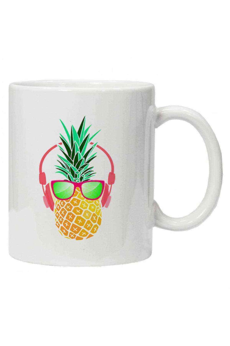 Kupa Bardak Ananas Retro Gözlük