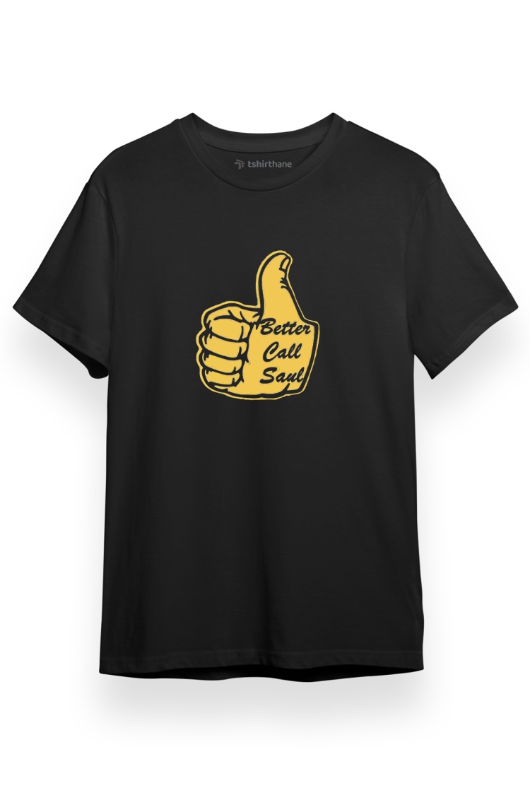 Better Call Saul Thumb Siyah Kısa kol Erkek Tshirt