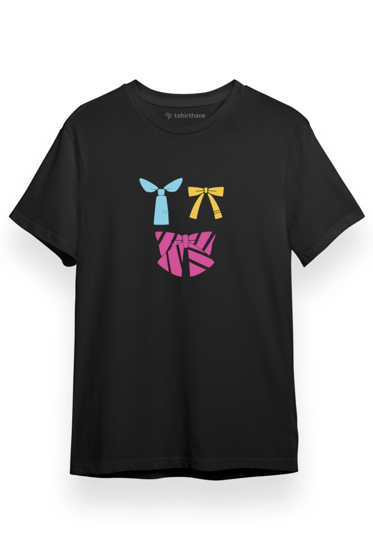 Love Live Anime Schools Minimal Siyah Kısa kol Erkek Tshirt