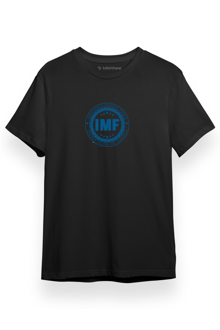 Mission Impossible Impossible Mission Force Siyah Kısa kol Erkek Tshirt