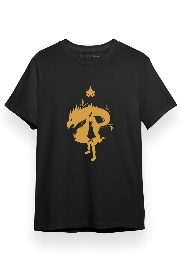 My Hero Academi Tokoyami Fumikage Siyah Kısa kol Erkek Tshirt