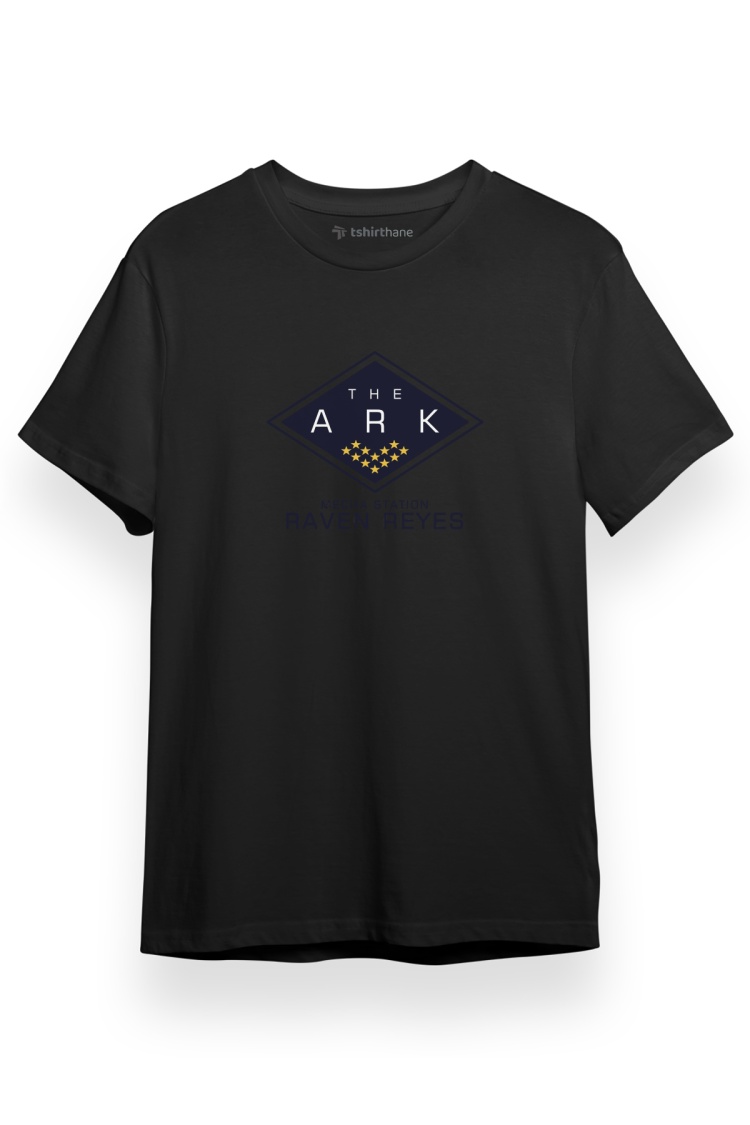 The 100 Raven Reyes Siyah Kısa kol Erkek Tshirt