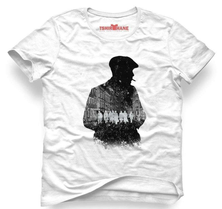 Tshirthane Peaky Blinders Tommy Shelby Gölge Tişört Erkek Tshirt