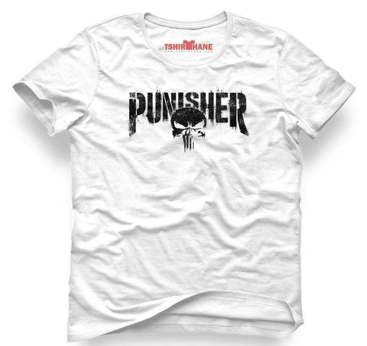 Tshirthane The Punisher Logo Tişört Erkek Tshirt