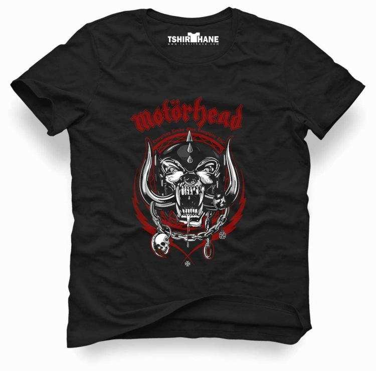 Tshirthane motörhead logo Tişört Erkek Tshirt