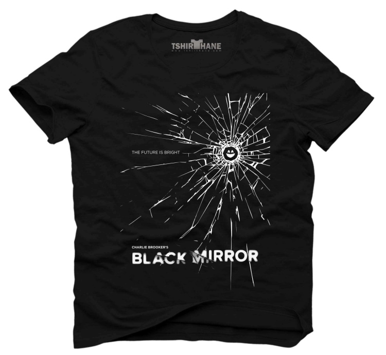 Tshirthane Black Mirror Tişört Erkek Tshirt