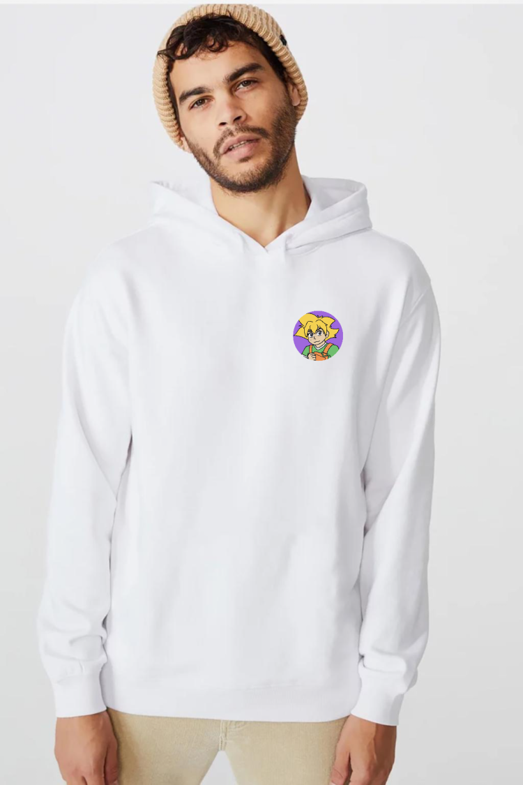 Beyblade Max Bladebreakers Beyaz Erkek 3ip Kapşonlu  Sweatshirt