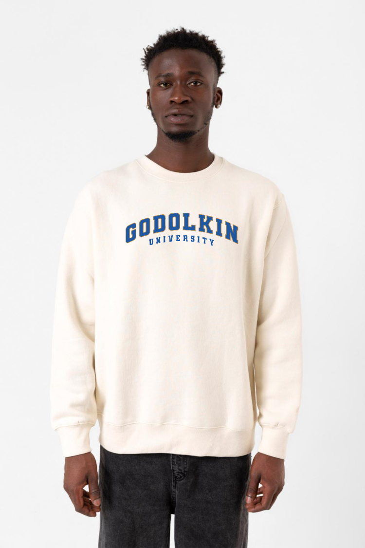Gen V Godolkin University Letter Ekru Erkek 2ip Sweatshirt