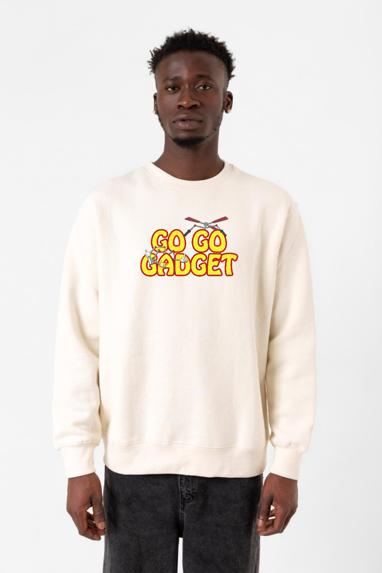 Inspector Gadget Go Go Gadget Ekru Erkek 2ip Sweatshirt
