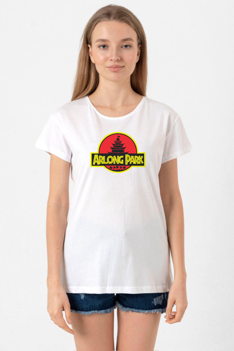 One Piece Anime Arlong Park Beyaz Kadın Bisikletyaka Tshirt