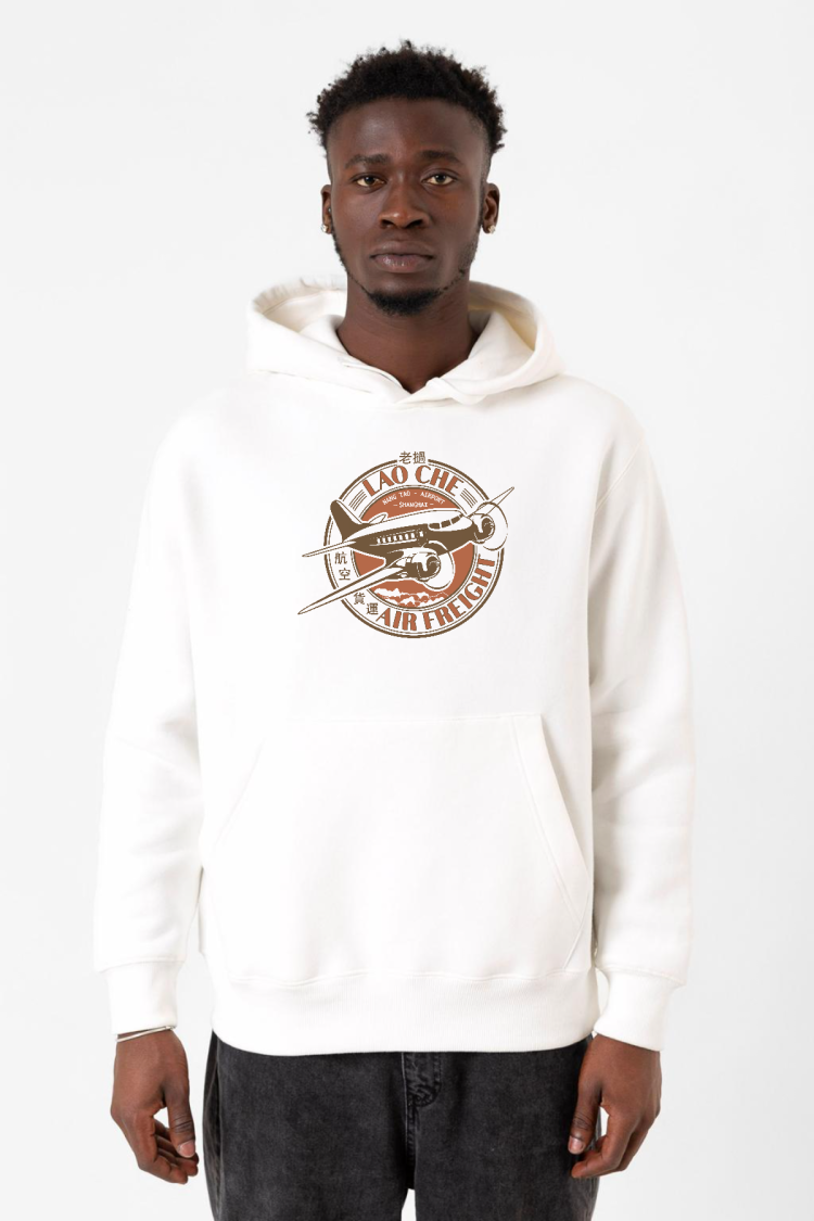 Indiana Jones Lao Che Air Freight Beyaz Erkek 3ip Kapşonlu Sweatshirt