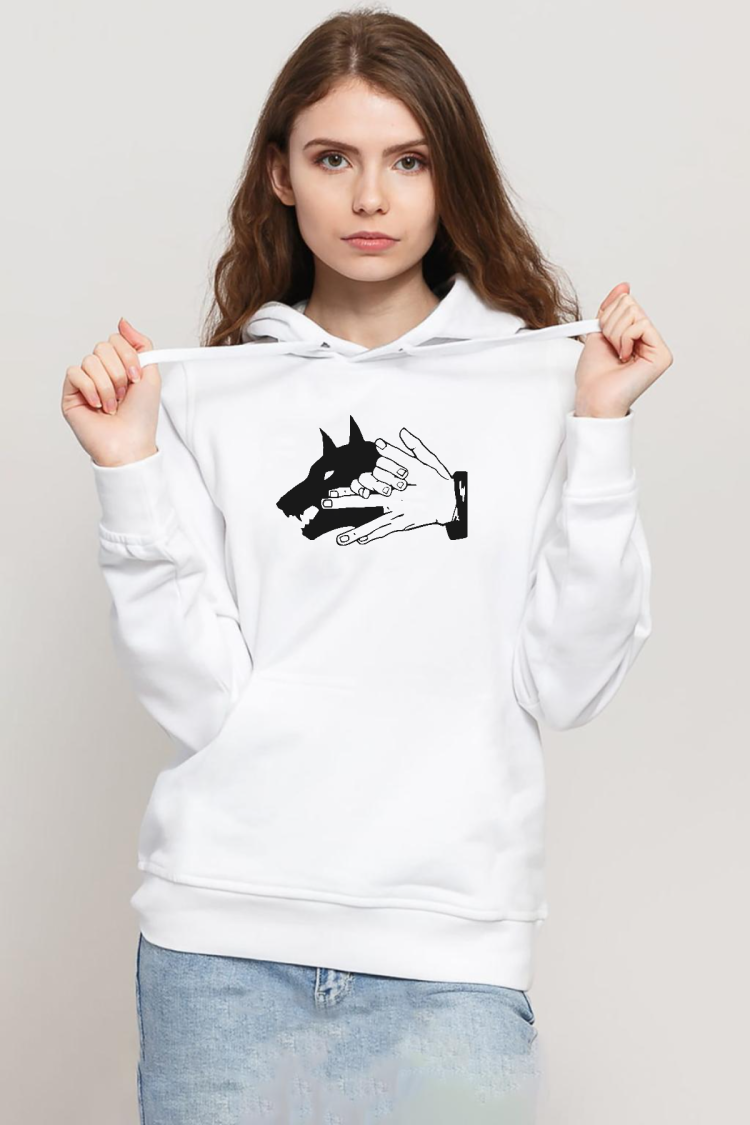 Jujutsu Kaisen Anime Divine Dogs Beyaz Kadın 3ip Kapşonlu Sweatshirt