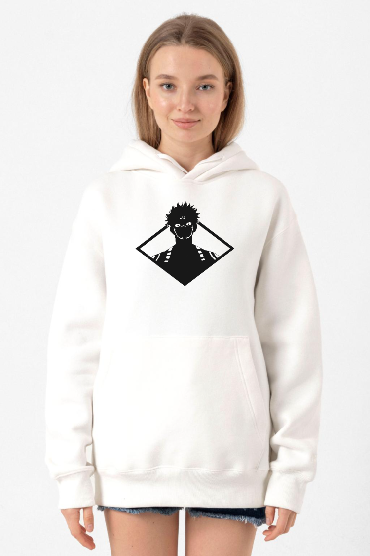 Jujutsu Kaisen Anime Sukuna White Head Beyaz Kadın 3ip Kapşonlu Sweatshirt