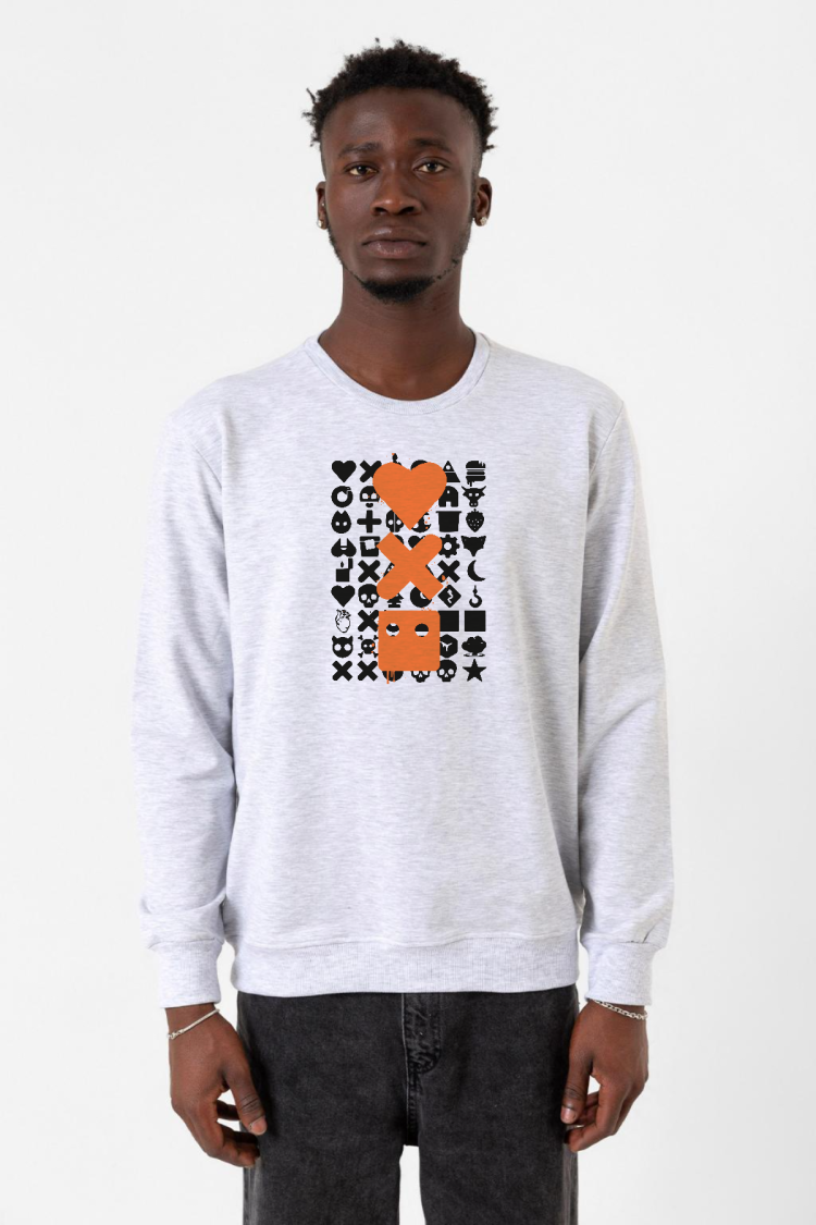 Love Death Robots Orange Karmelanj Erkek 2ip Sweatshirt