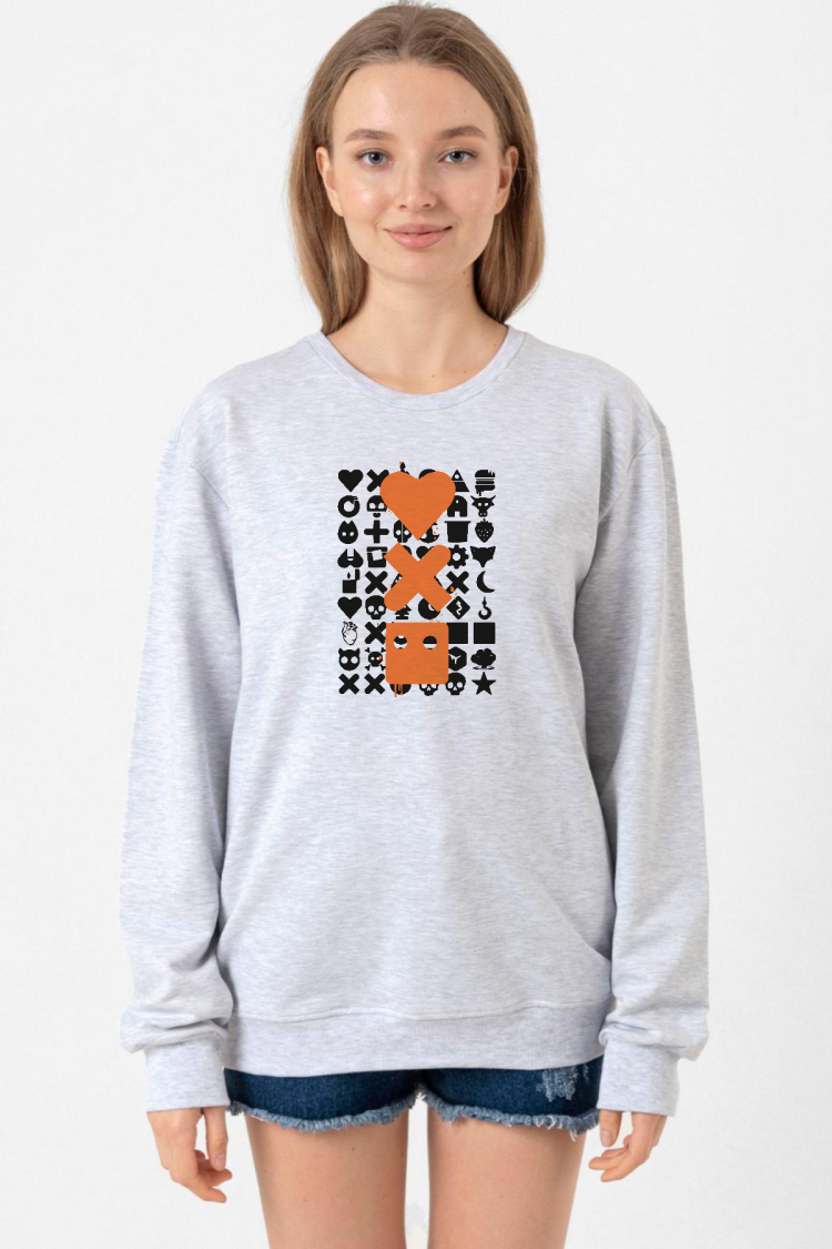 Love Death Robots Orange Grimelanj Kadın 2ip Sweatshirt