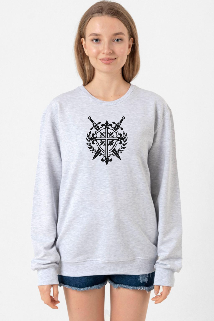 Monogatari Anime Episode Clan Symbol Grimelanj Kadın 2ip Sweatshirt