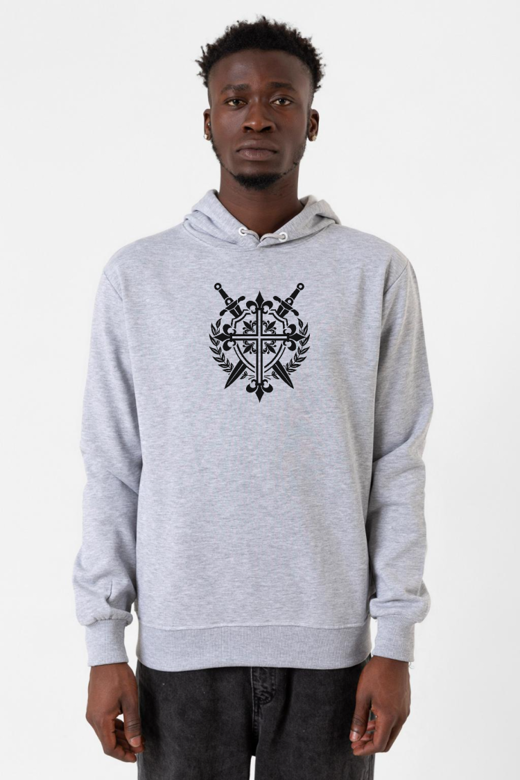 Monogatari Anime Episode Clan Symbol Grimelanj Erkek Kapşonlu 3ip Sweatshirt