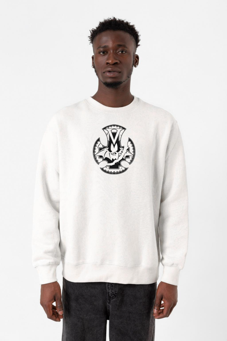 Monogatari Anime Koyomi Vampire Symbol Beyaz Erkek 2ip Sweatshirt