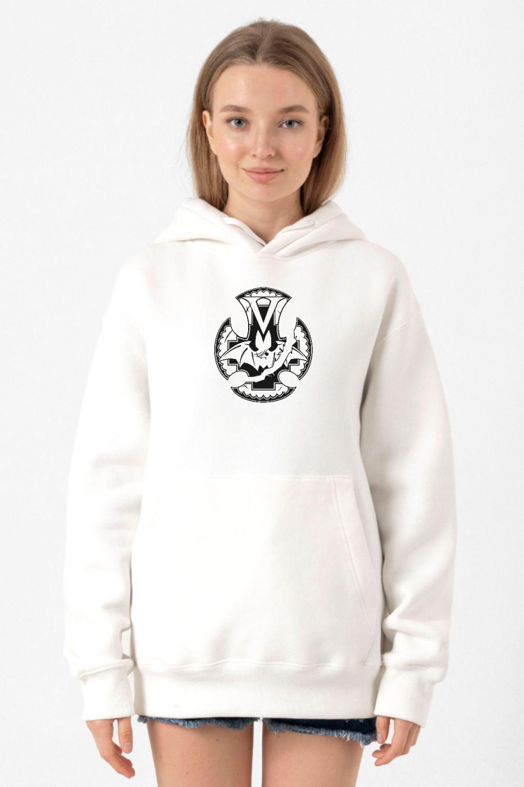 Monogatari Anime Koyomi Vampire Symbol Beyaz Kadın 3ip Kapşonlu Sweatshirt