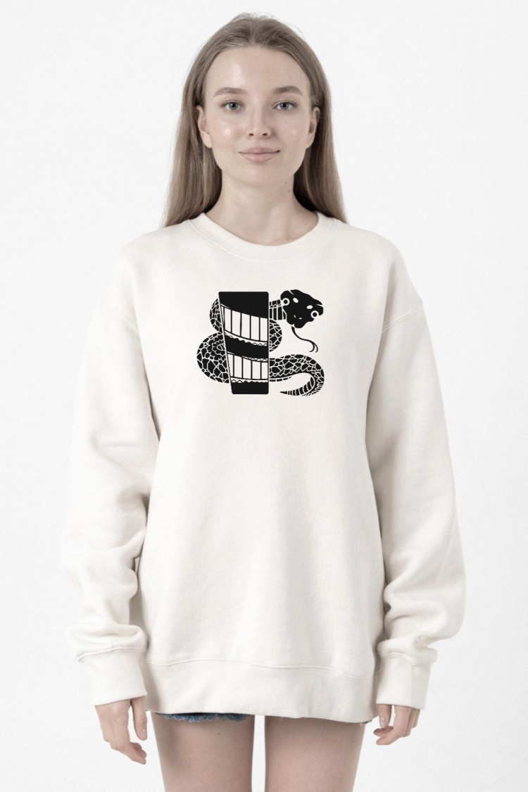 Monogatari Anime Nadeko Snake Symbol Beyaz Kadın 2ip Sweatshirt