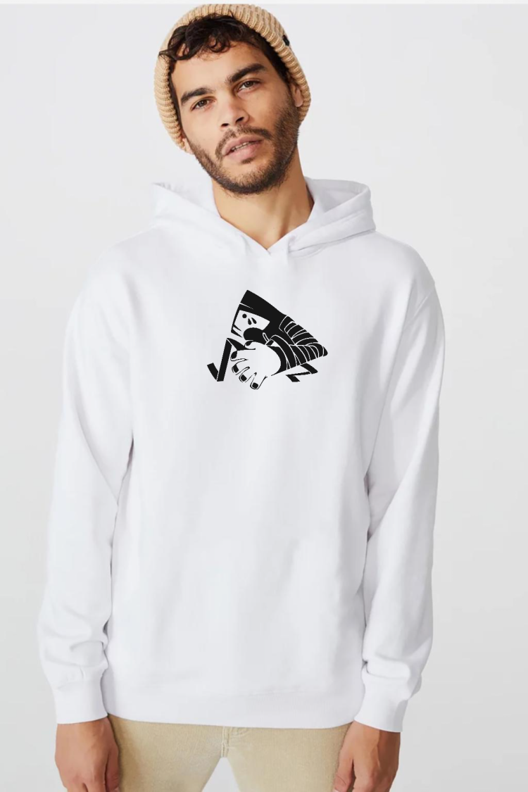 Monogatari Anime Suruga Monkey Symbol Beyaz Erkek 3ip Kapşonlu  Sweatshirt