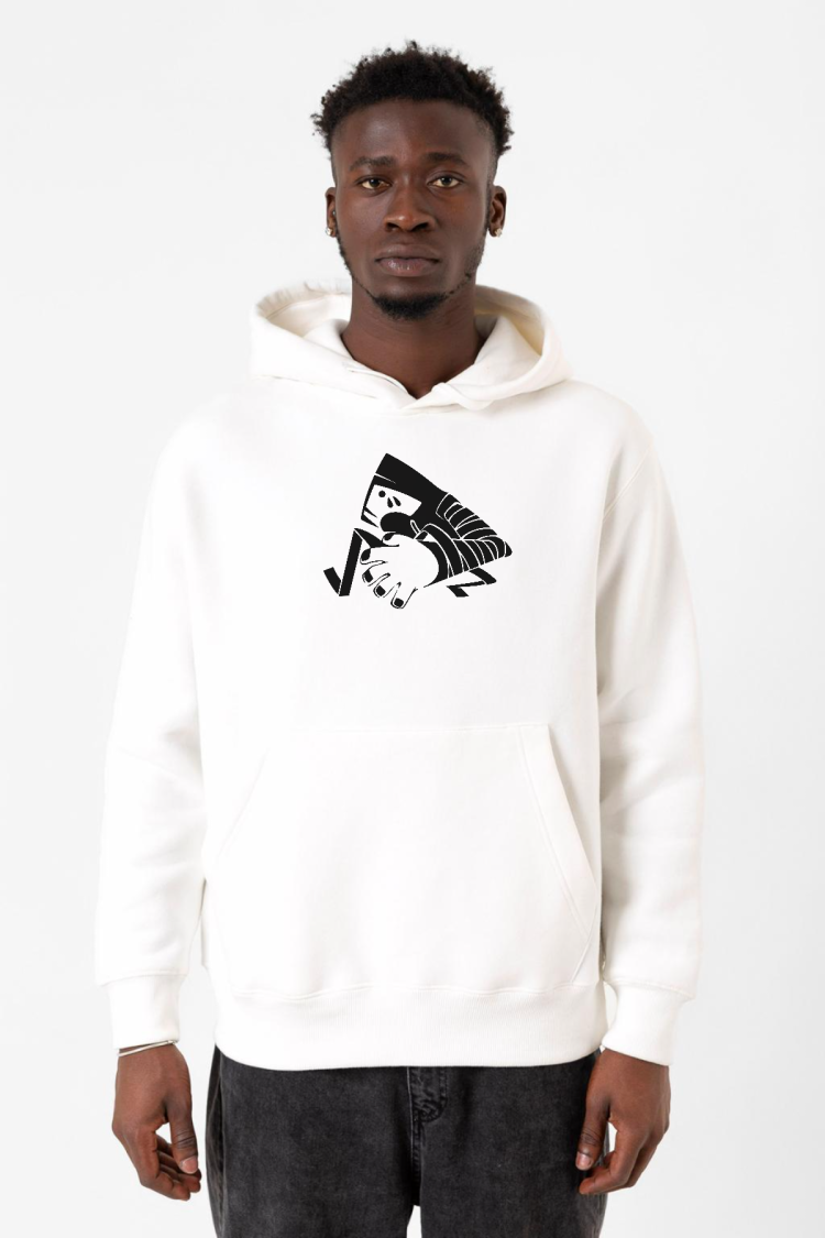 Monogatari Anime Suruga Monkey Symbol Beyaz Erkek 3ip Kapşonlu Sweatshirt