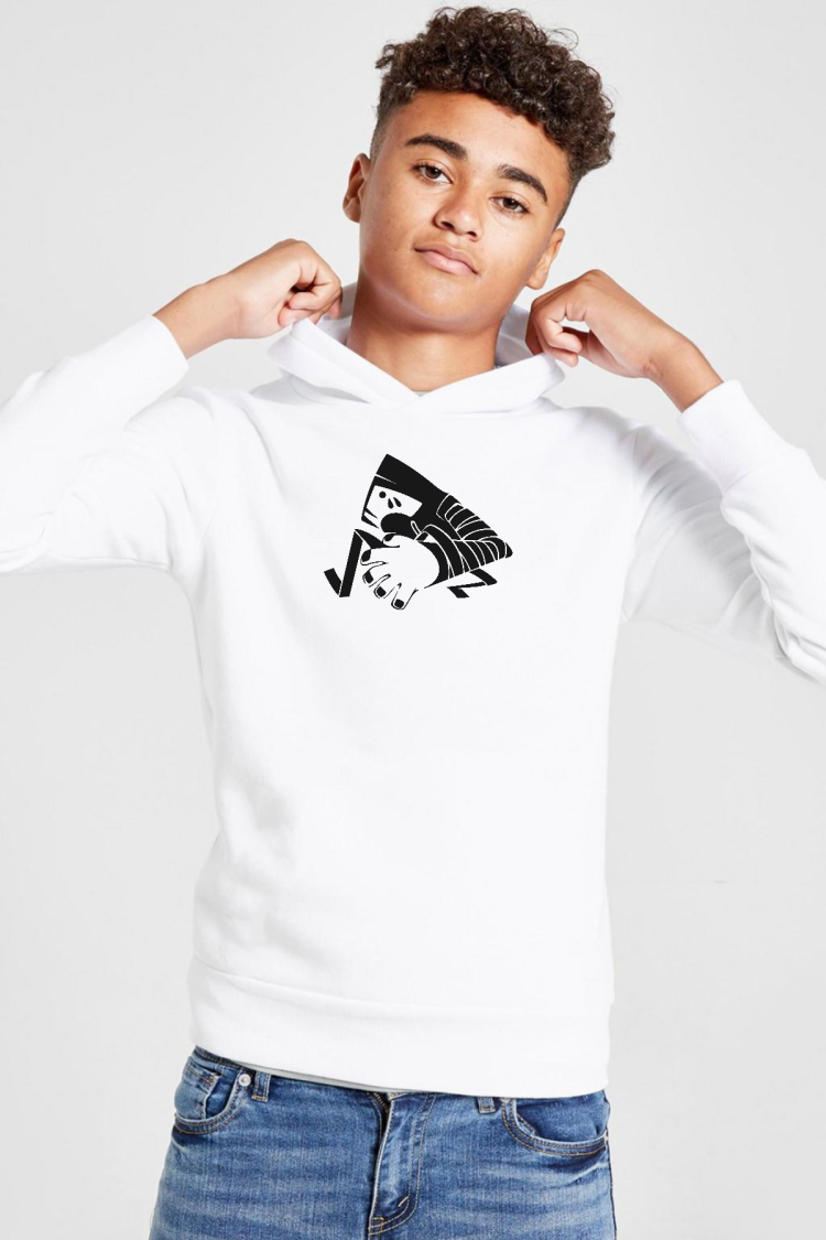 Monogatari Anime Suruga Monkey Symbol Beyaz Çocuk 3ip Kapşonlu  Sweatshirt