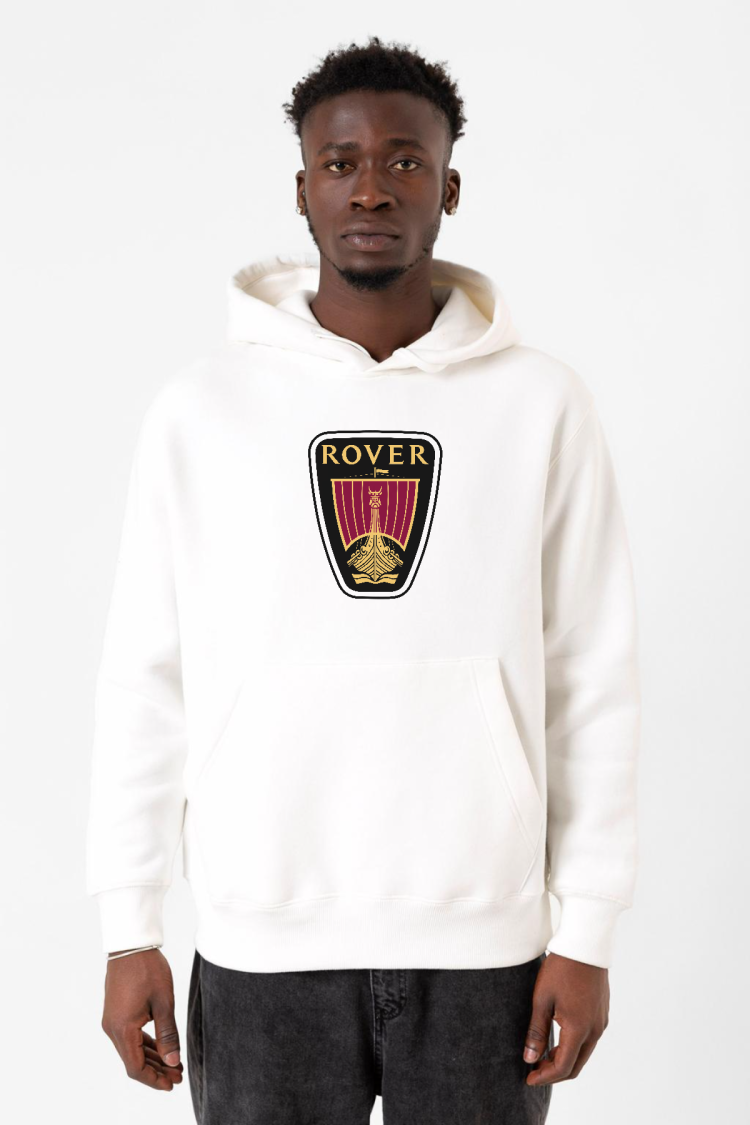 Vikings Rover Amblem Beyaz Erkek 3ip Kapşonlu Sweatshirt
