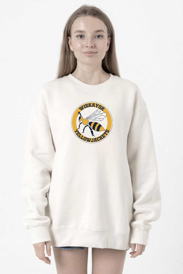 Wiskayok Yellowjackets Logo Beyaz Kadın 2ip Sweatshirt