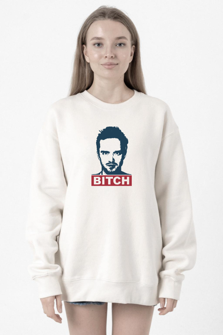 Breaking Bad Jesse Pinkman Bitch Beyaz Kadın 2ip Sweatshirt