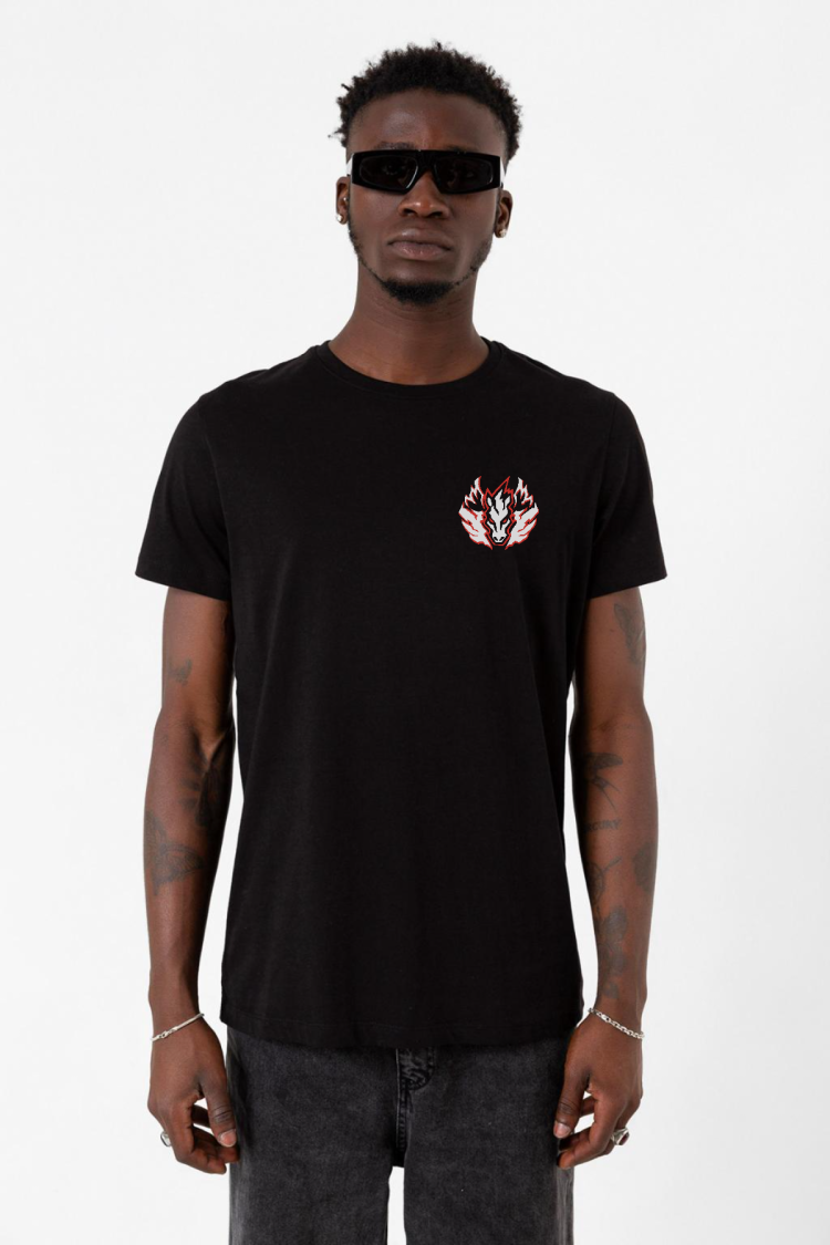 Beyblade Pegasus Minimalist Siyah Erkek Tshirt