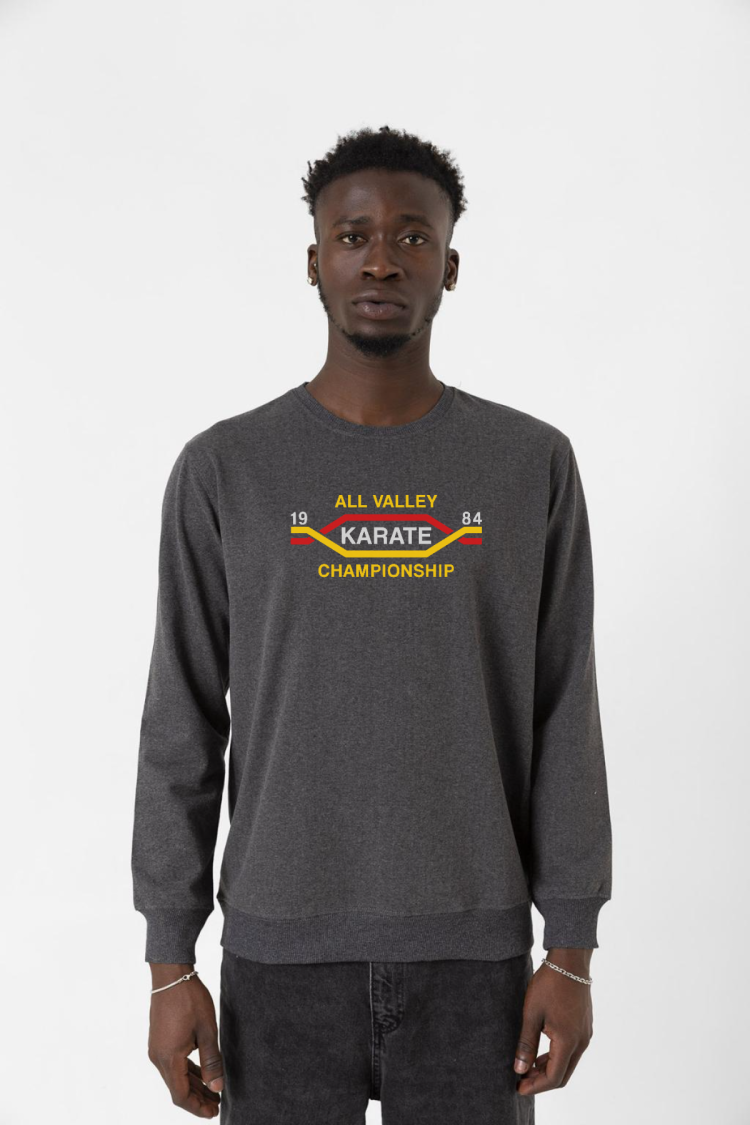 Cobra Kai All Valley Karate Championship 1984 Füme Erkek 2ip Sweatshirt