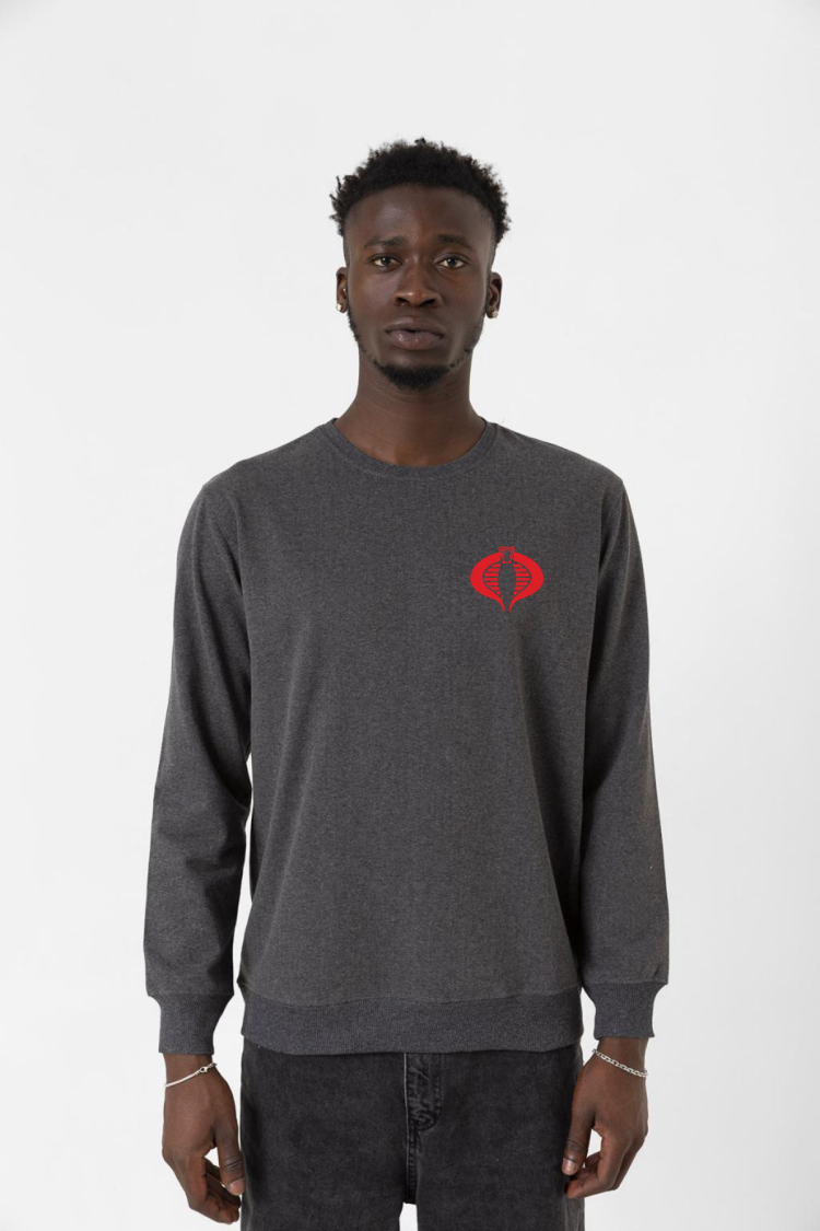 Cobra Kai Logo Füme Erkek 2ip Sweatshirt
