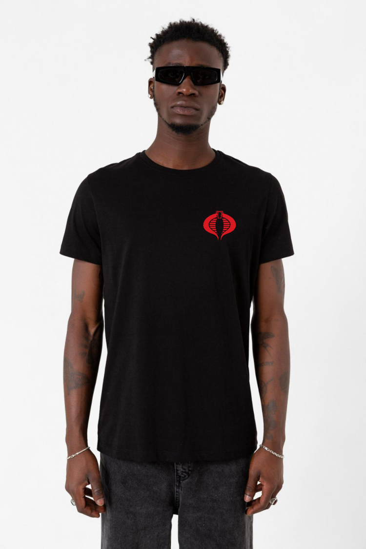Cobra Kai Logo Siyah Erkek Tshirt