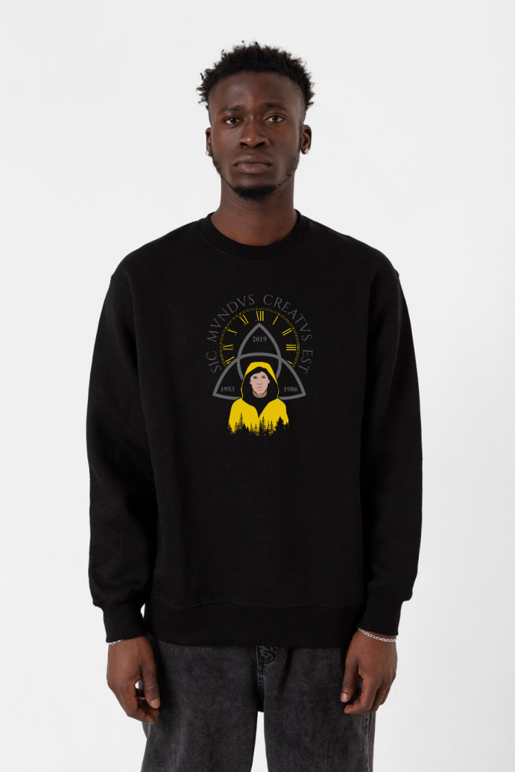Dark Jonas Sic Mundus Creatus Est Siyah Erkek 2ip Sweatshirt