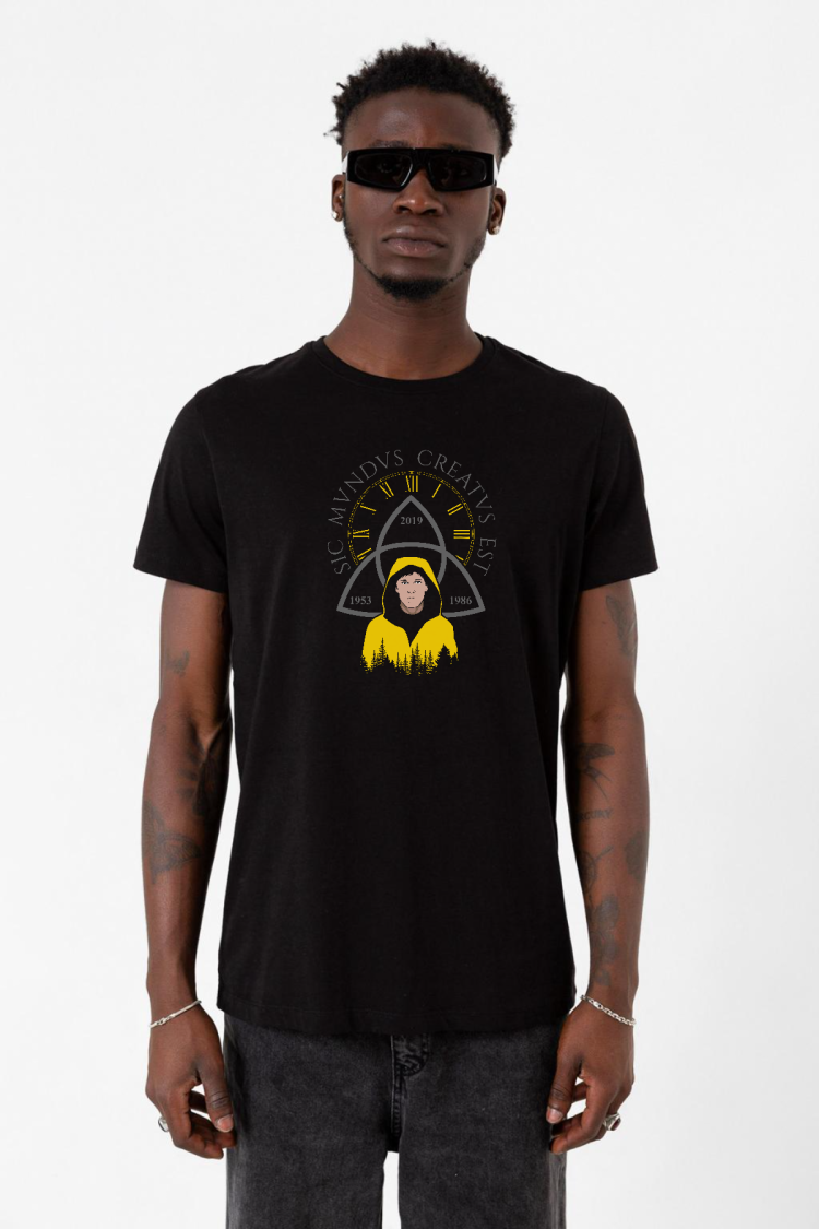 Dark Jonas Sic Mundus Creatus Est Siyah Erkek Tshirt
