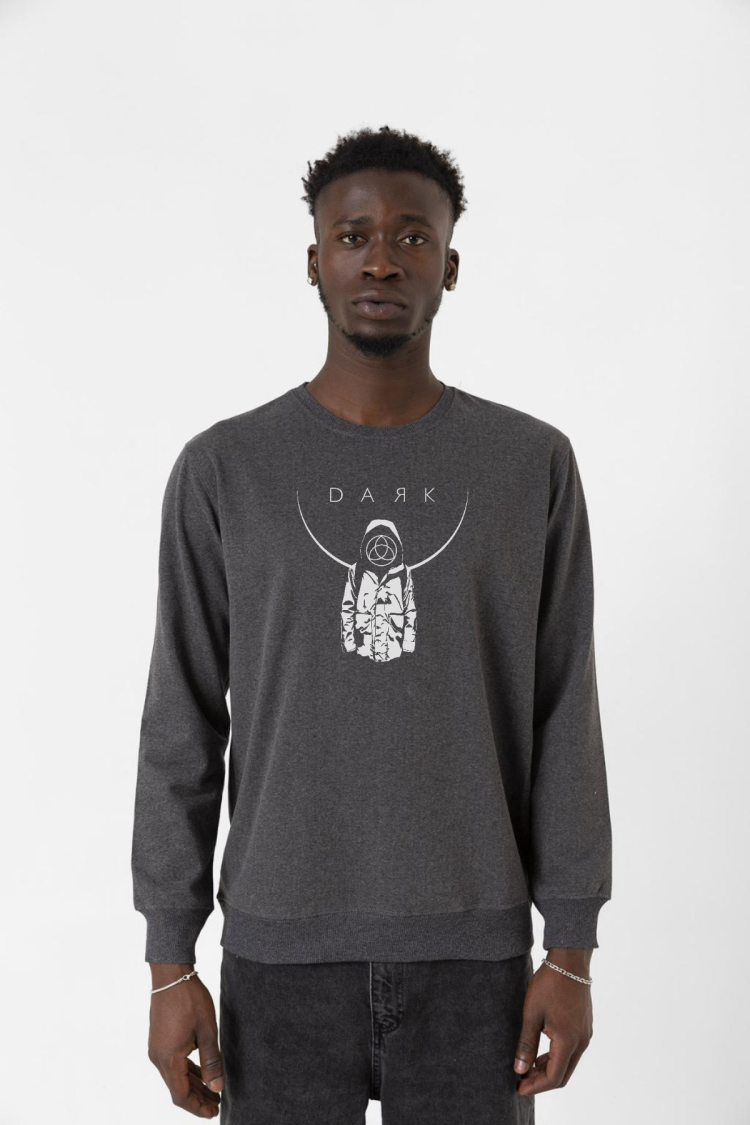 Dark Mono Füme Erkek 2ip Sweatshirt