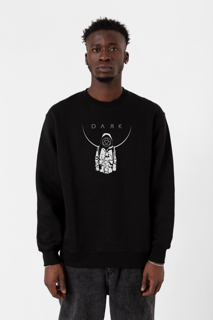 Dark Mono Siyah Erkek 2ip Sweatshirt