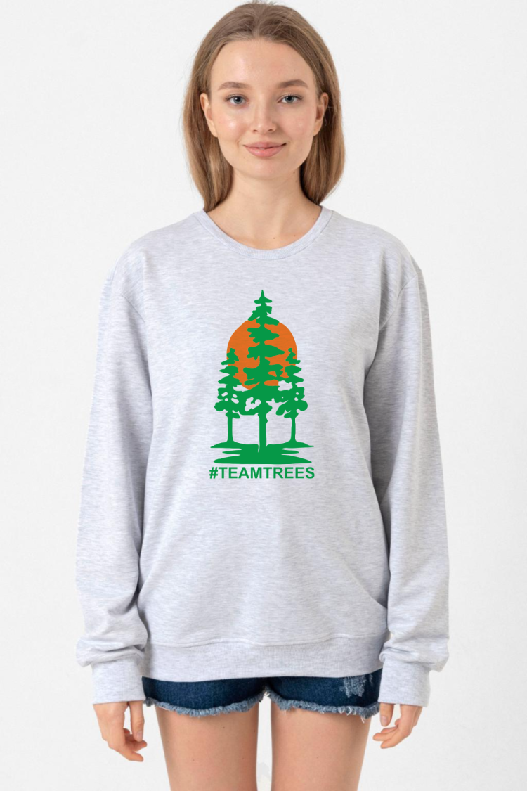 Mr Beast Team Trees Grimelanj Kadın 2ip Sweatshirt